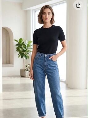 Quince 100% Mongolian Cashmere Tee Sz M